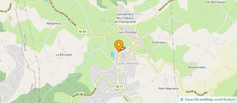 localisation de l'entreprise MAISON JEUNES ET CULTURE ST HEAND  SAINT-HEAND