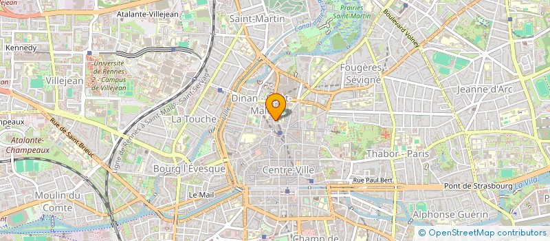 localisation de l'entreprise MAISON JEUNES ET DE LA CULTURE  RENNES