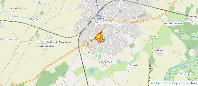 localisation de l'entreprise MAISON JEUNES INTERCOMMUNALE à SAINTE-PAZANNE