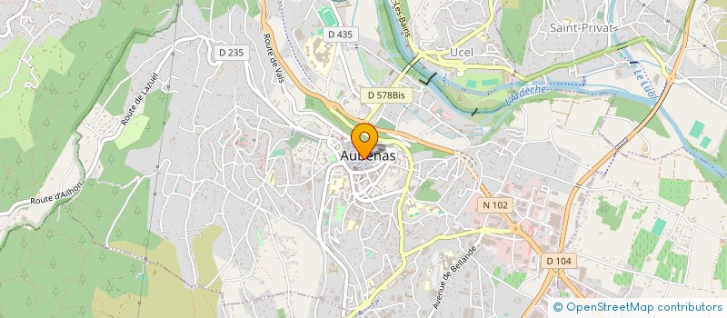 localisation de l'entreprise MAISON JOUVEAUX à AUBENAS