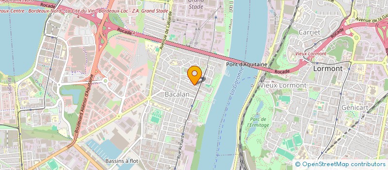 localisation de l'entreprise MAISON JUDE à BORDEAUX