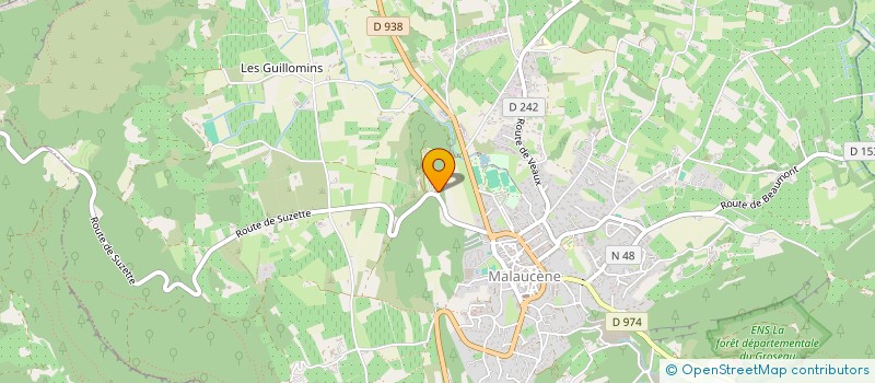 localisation de l'entreprise MAISON JUJU  MALAUCENE