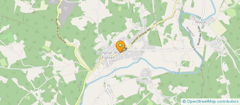localisation de l'entreprise MAISON JURION  SAVIGNAC-LES-EGLISES