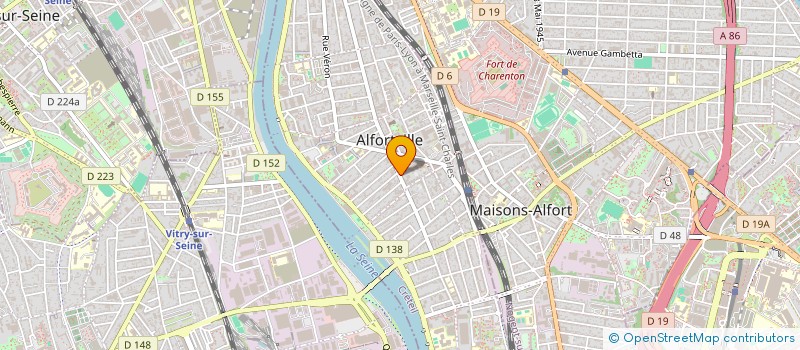 localisation de l'entreprise MAISON K à ALFORTVILLE
