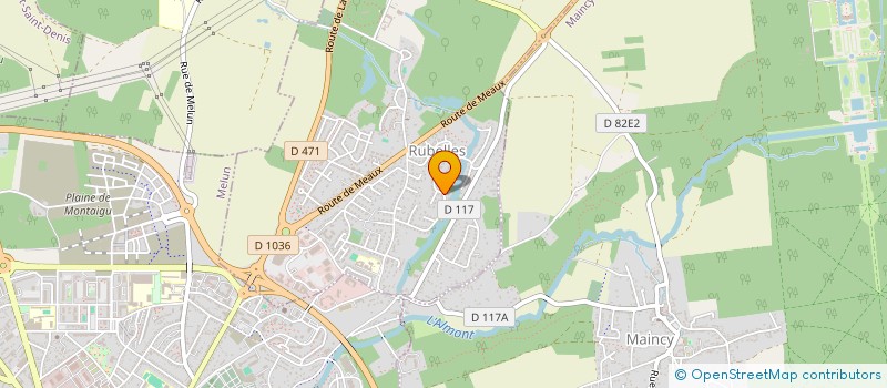 localisation de l'entreprise MAISON KAE  RUBELLES