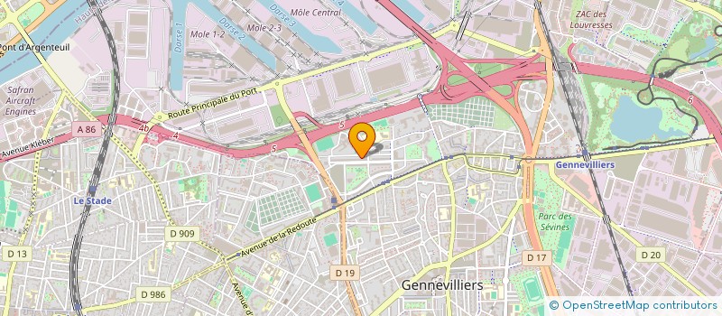 localisation de l'entreprise MAISON KAMUEPU à GENNEVILLIERS