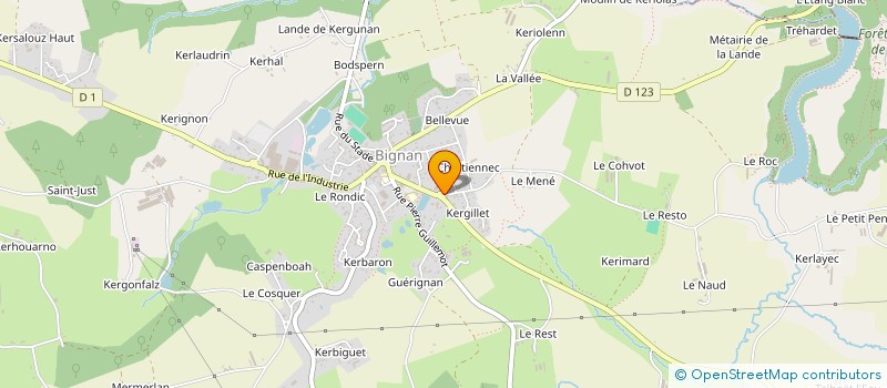 localisation de l'entreprise MAISON KERDAL  BIGNAN