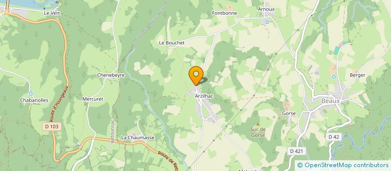 localisation de l'entreprise MAISON L'ECUREUIL à BEAUX