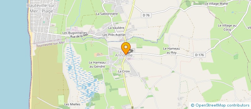 localisation de l'entreprise MAISON L. LENGRONNE  TOURNEVILLE-SUR-MER