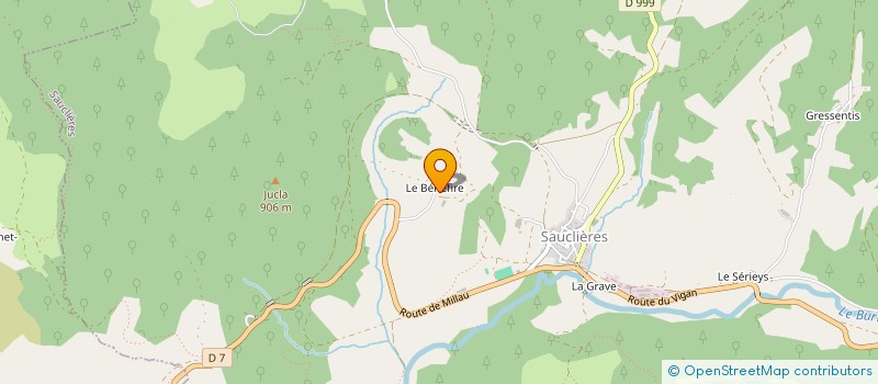 localisation de l'entreprise MAISON L'OUSTAL VERD  SAUCLIERES