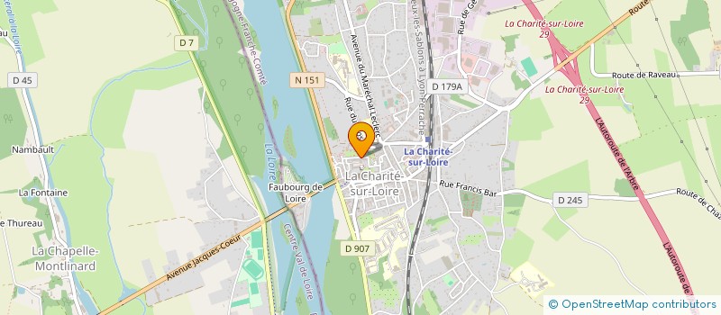 localisation de l'entreprise MAISON LA CHARITE CAMILLE BARRERE  LA CHARITE-SUR-LOIRE