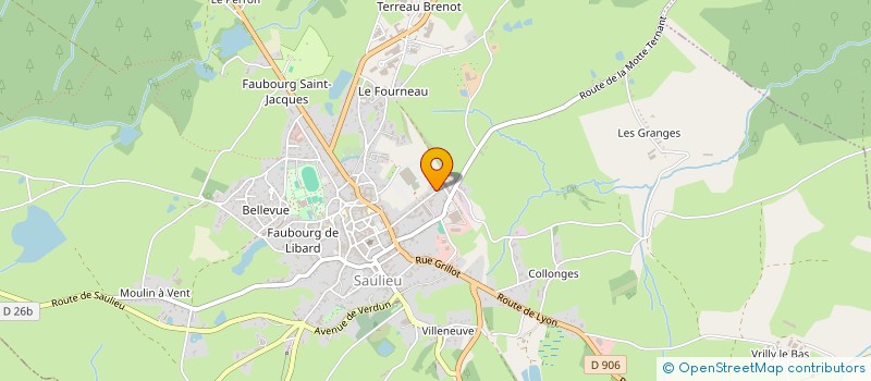 localisation de l'entreprise MAISON LA MIRABELLE à SAULIEU