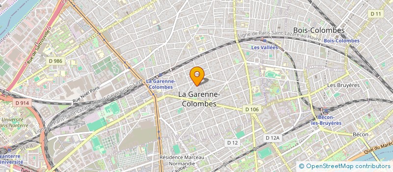 localisation de l'entreprise MAISON.LAB  LA GARENNE-COLOMBES