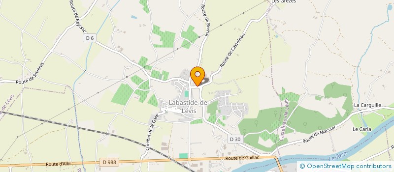 localisation de l'entreprise MAISON LABASTIDE  LABASTIDE-DE-LEVIS
