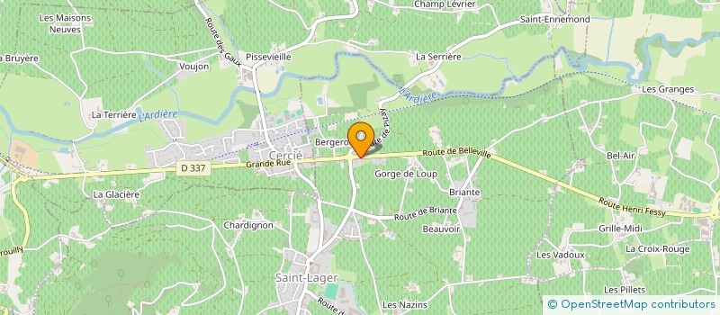 localisation de l'entreprise MAISON LACAND  SAINT-LAGER