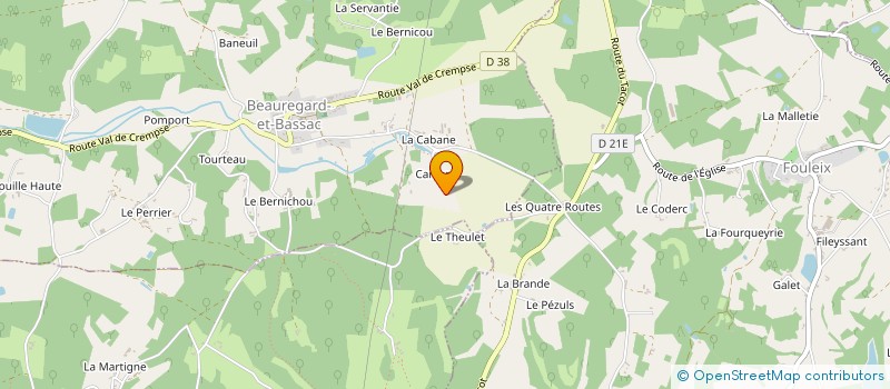 localisation de l'entreprise MAISON LACOTTE à BEAUREGARD ET BASSAC