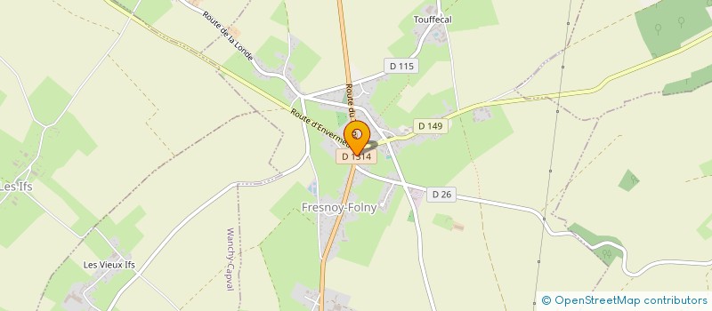 localisation de l'entreprise MAISON LAFAYE  FRESNOY-FOLNY