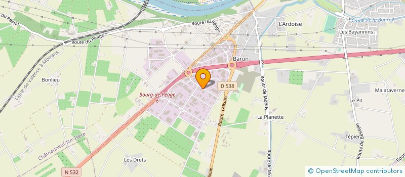 localisation de l'entreprise MAISON LAFFONT DROM'GEL à BOURG-DE-PEAGE