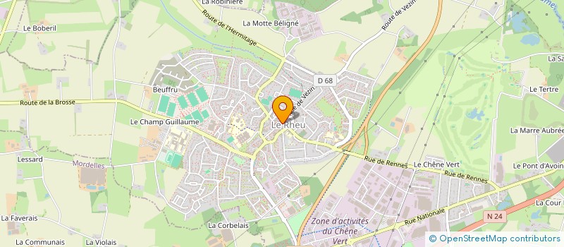localisation de l'entreprise MAISON LAMAGNERE à LE RHEU