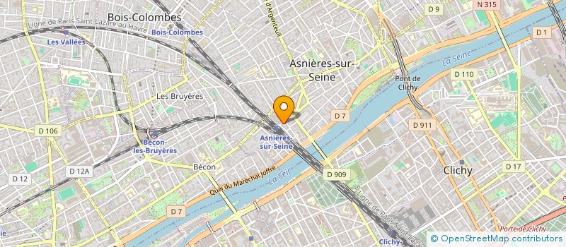 localisation de l'entreprise MAISON LANDEMAINE ASNIERES  ASNIERES-SUR-SEINE