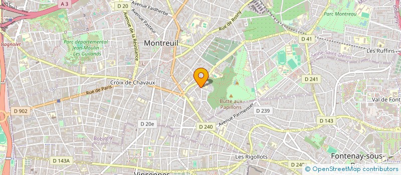 localisation de l'entreprise MAISON LANDEMAINE ATELIER à MONTREUIL