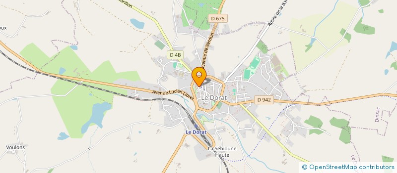 localisation de l'entreprise MAISON LAPEYRIERE  LE DORAT