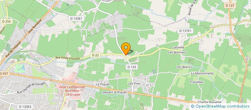 localisation de l'entreprise MAISON LAROULANDIE  CARS