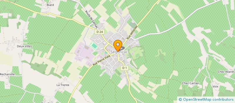 localisation de l'entreprise MAISON LAURICHESSE à SEGONZAC