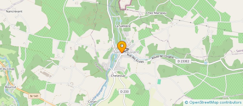 localisation de l'entreprise MAISON LE GIROND  SAINT-SAUVANT