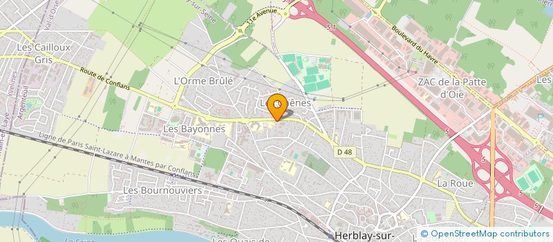 localisation de l'entreprise MAISON LE ROUX  HERBLAY-SUR-SEINE