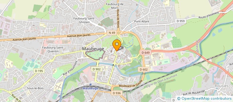 localisation de l'entreprise MAISON LEFEBVRE  MAUBEUGE