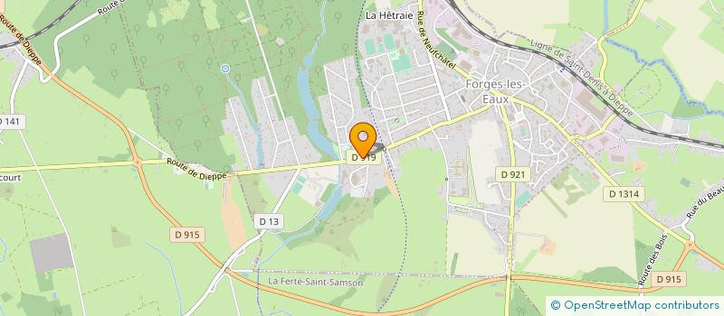 localisation de l'entreprise MAISON LEFORESTIER ANTIQUITES BROCANTE  FORGES-LES-EAUX