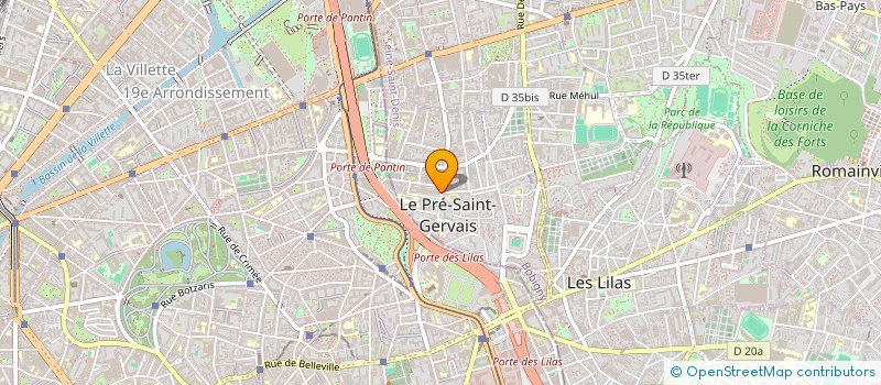 localisation de l'entreprise MAISON LEFRANCOIS  LE PRE-SAINT-GERVAIS