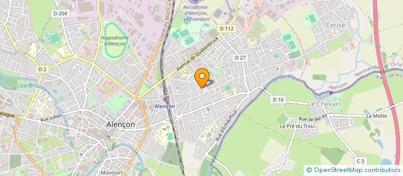 localisation de l'entreprise MAISON LEGRAND à ALENCON