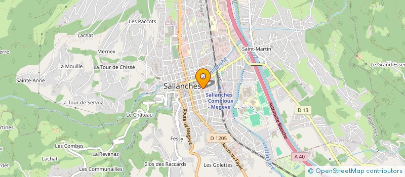 localisation de l'entreprise MAISON LEGRAND  SALLANCHES