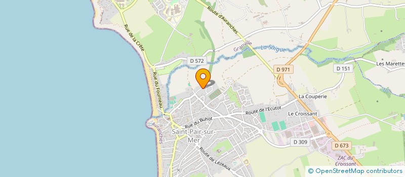 localisation de l'entreprise MAISON LEMAITRE  SAINT-PAIR-SUR-MER