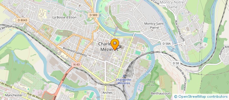 localisation de l'entreprise MAISON LES ARCADES  CHARLEVILLE-MEZIERES