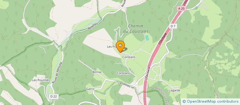 localisation de l'entreprise MAISON LES FRAYSSES  BELLEFONT-LA RAUZE