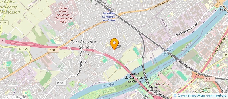 localisation de l'entreprise MAISON LES GARCONS COIFFURE. PARIS  CARRIERES-SUR-SEINE