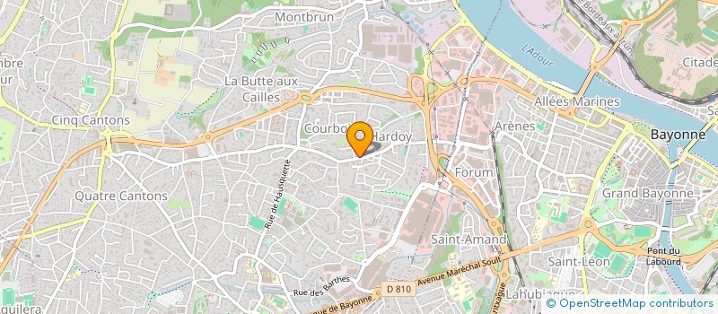 localisation de l'entreprise MAISON LESTARPE à ANGLET