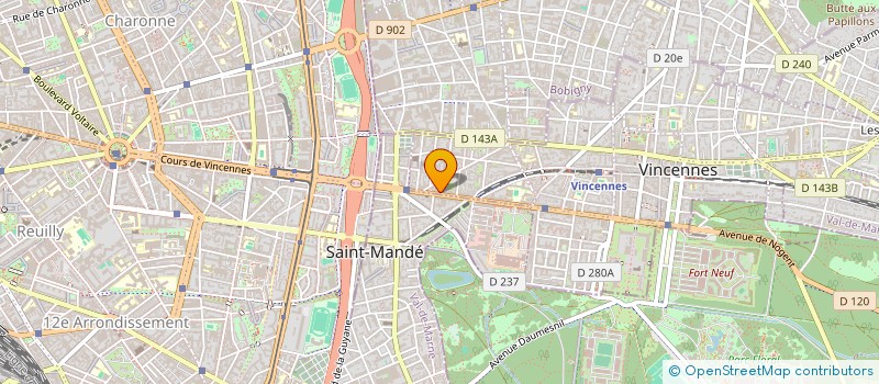 localisation de l'entreprise MAISON LEVAIN LES LILAS à VINCENNES