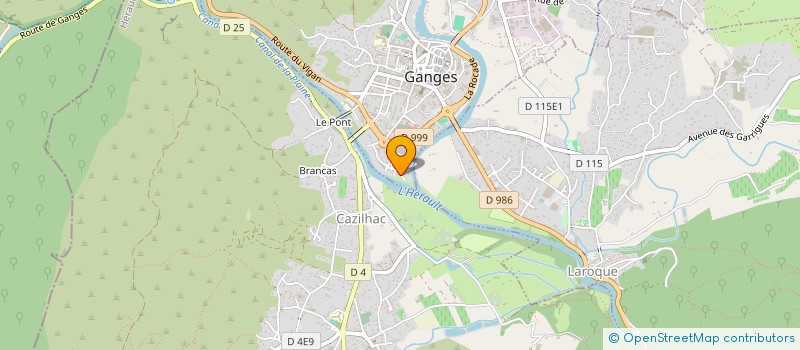 localisation de l'entreprise MAISON LJR à GANGES