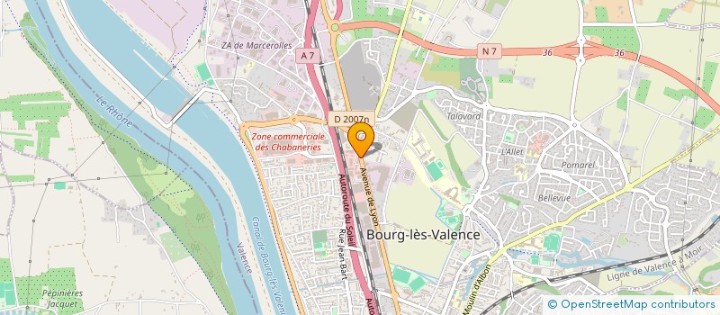 localisation de l'entreprise MAISON LODEAN à BOURG-LES-VALENCE