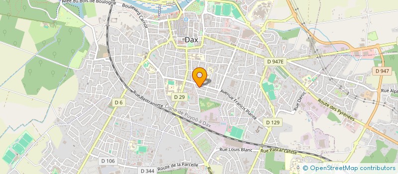 localisation de l'entreprise MAISON LOUGES  DAX