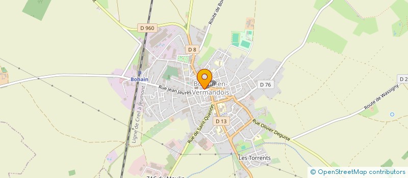 localisation de l'entreprise MAISON LOUILLET SARL à BOHAIN-EN-VERMANDOIS