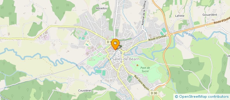 localisation de l'entreprise MAISON LOUSTAU à SALIES-DE-BEARN