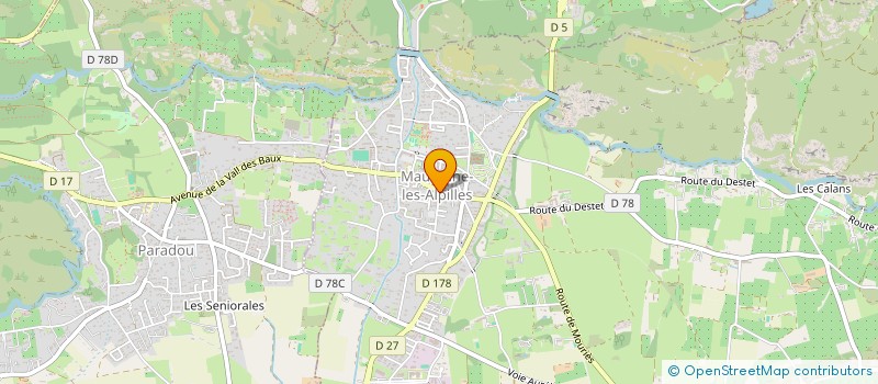 localisation de l'entreprise MAISON LOUZOANE  MAUSSANE-LES-ALPILLES