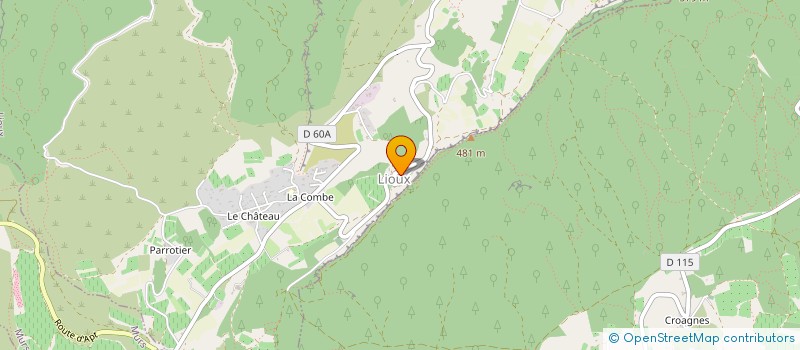 localisation de l'entreprise MAISON LUBERON -VENTOUX  ROUSSILLON