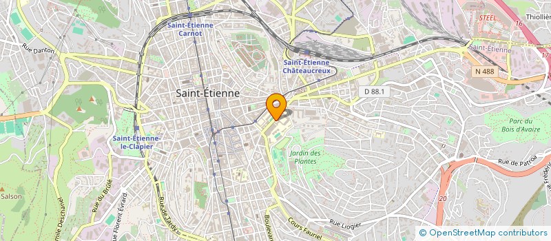 localisation de l'entreprise MAISON LYCEENS DU LYCEE TECHNOLOG MIMARD  SAINT-ETIENNE