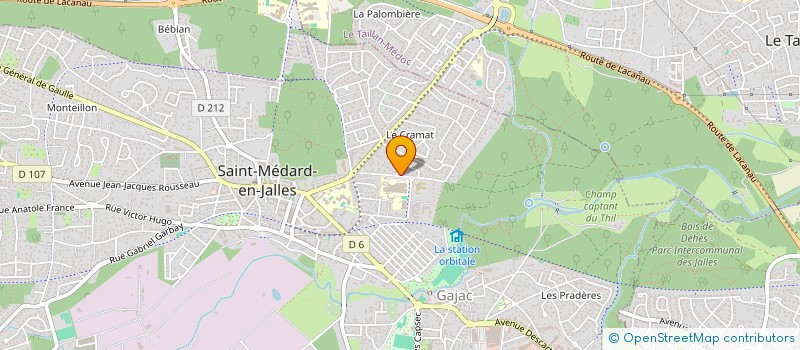 localisation de l'entreprise MAISON LYCEENS LYC PROF JEHAN DUPERIER à SAINT-MEDARD-EN-JALLES
